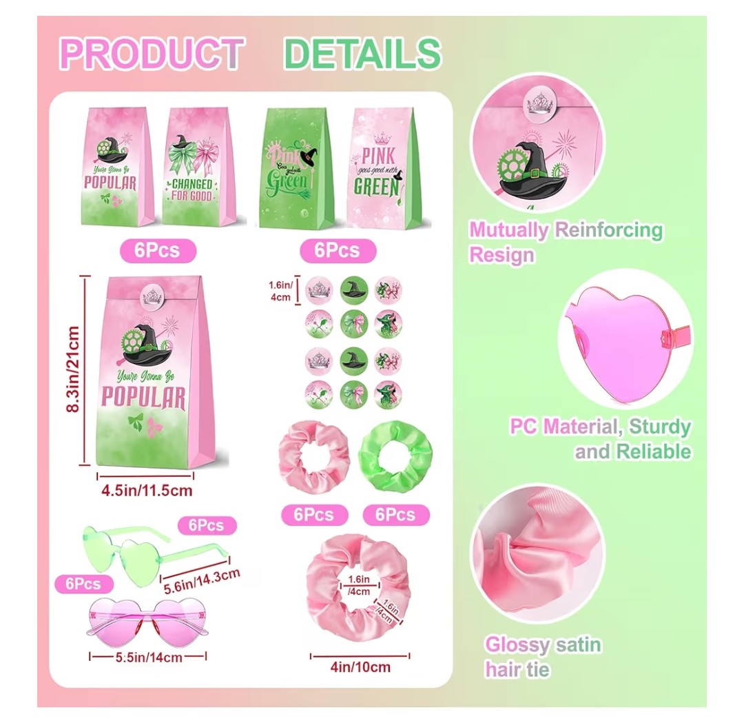 Wicked Party Favor Goodie Bag Stuffers (84 pcs)