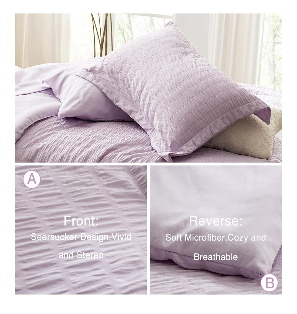 Love's Cabin 5 Piece Set Twin Size (Lavender)