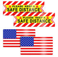 Reflective Car Magnetic Stickers (4pcs)