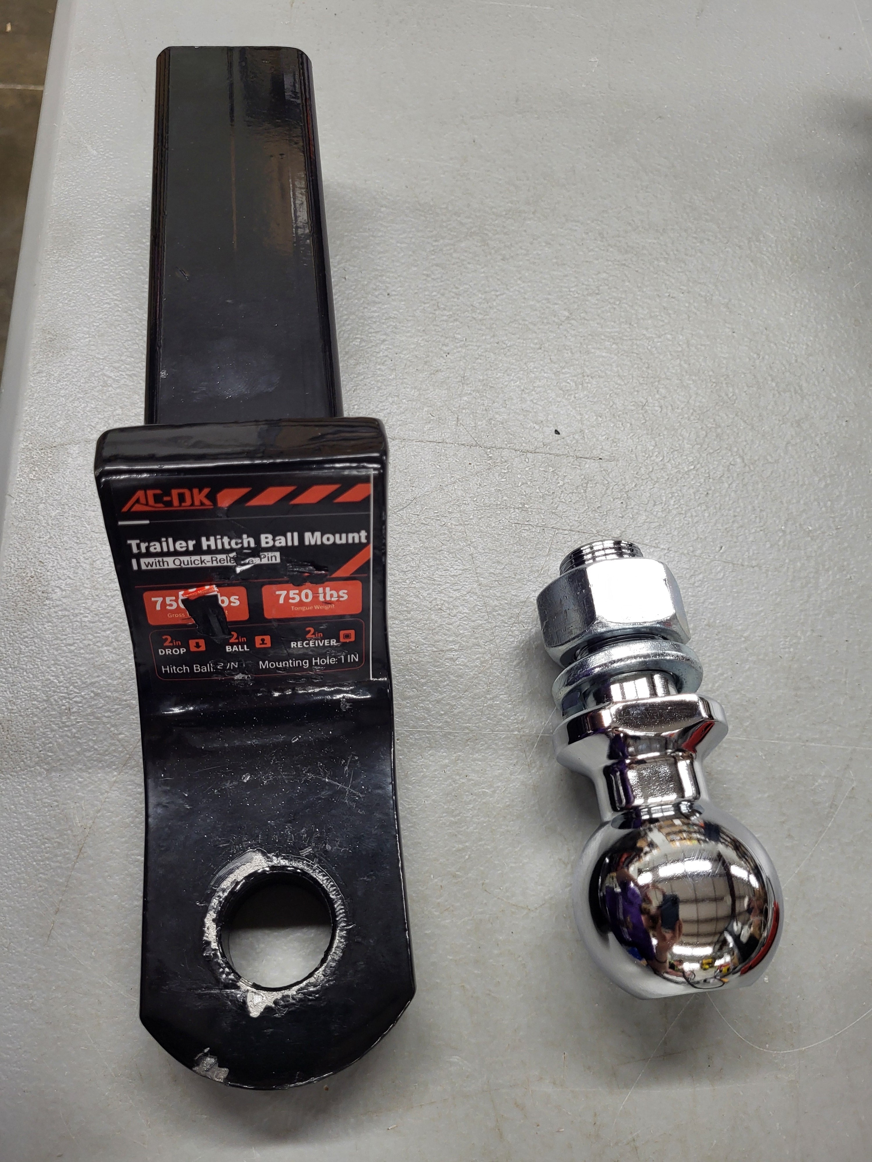 AC-DK Trailer Hitch with 2in Ball