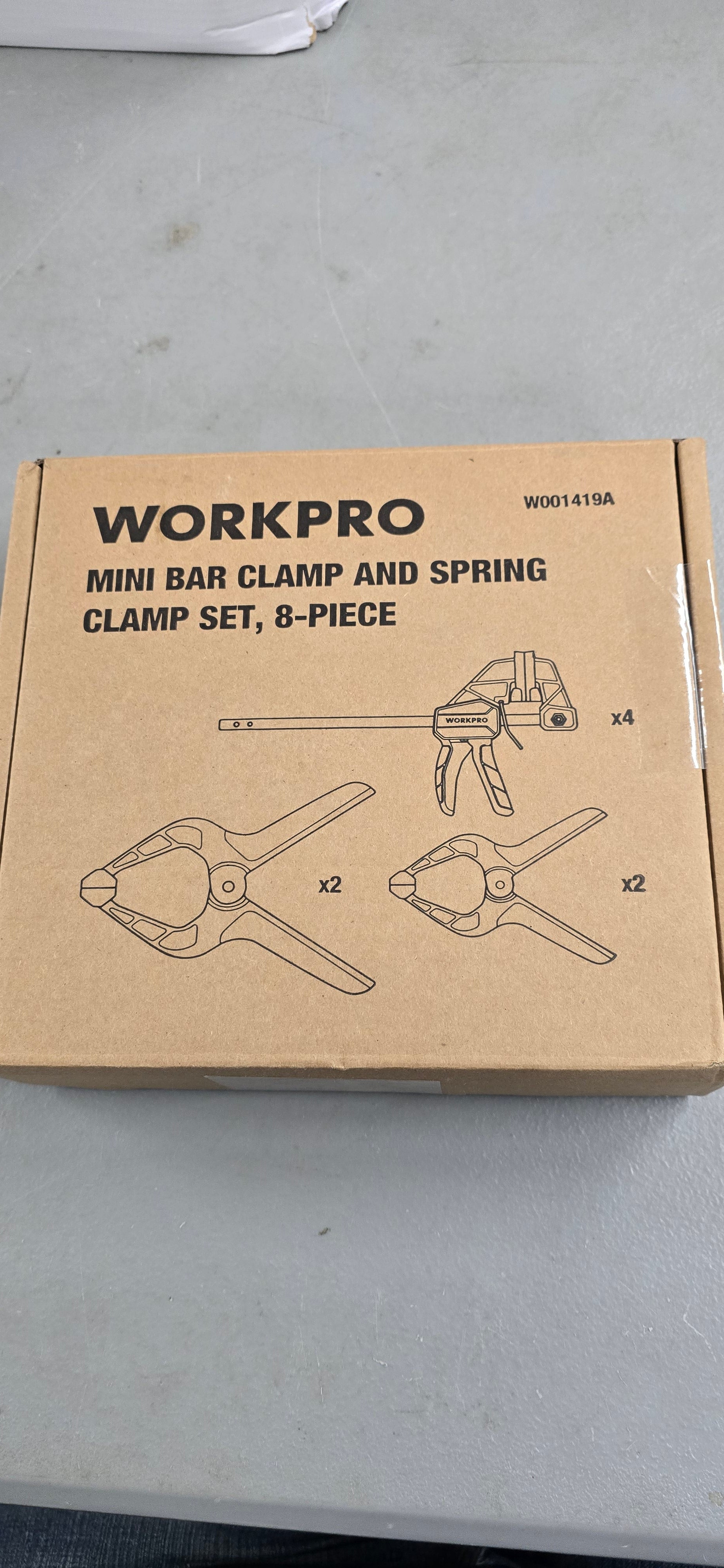 WORKPRO 8-Piece Clamp Set