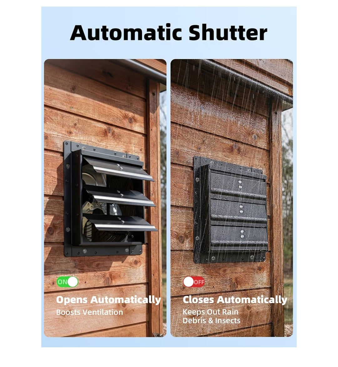Winding Shutter Exhaust Fan