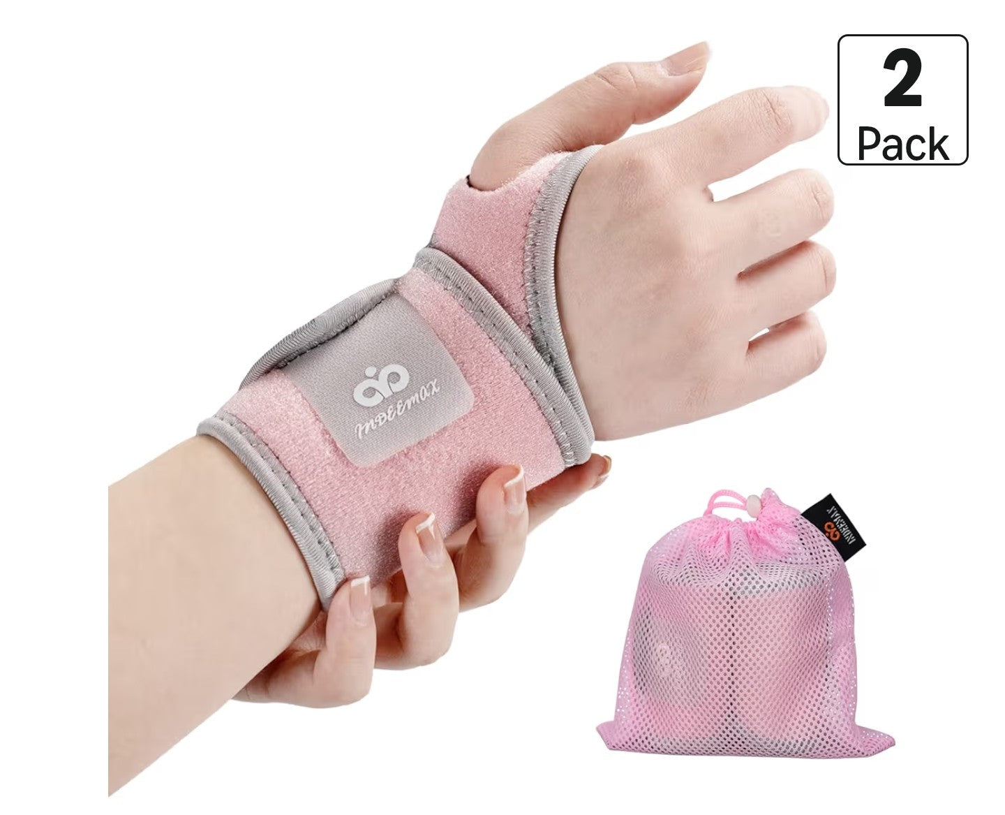 2 Pack Copper Wrist Brace Support.
