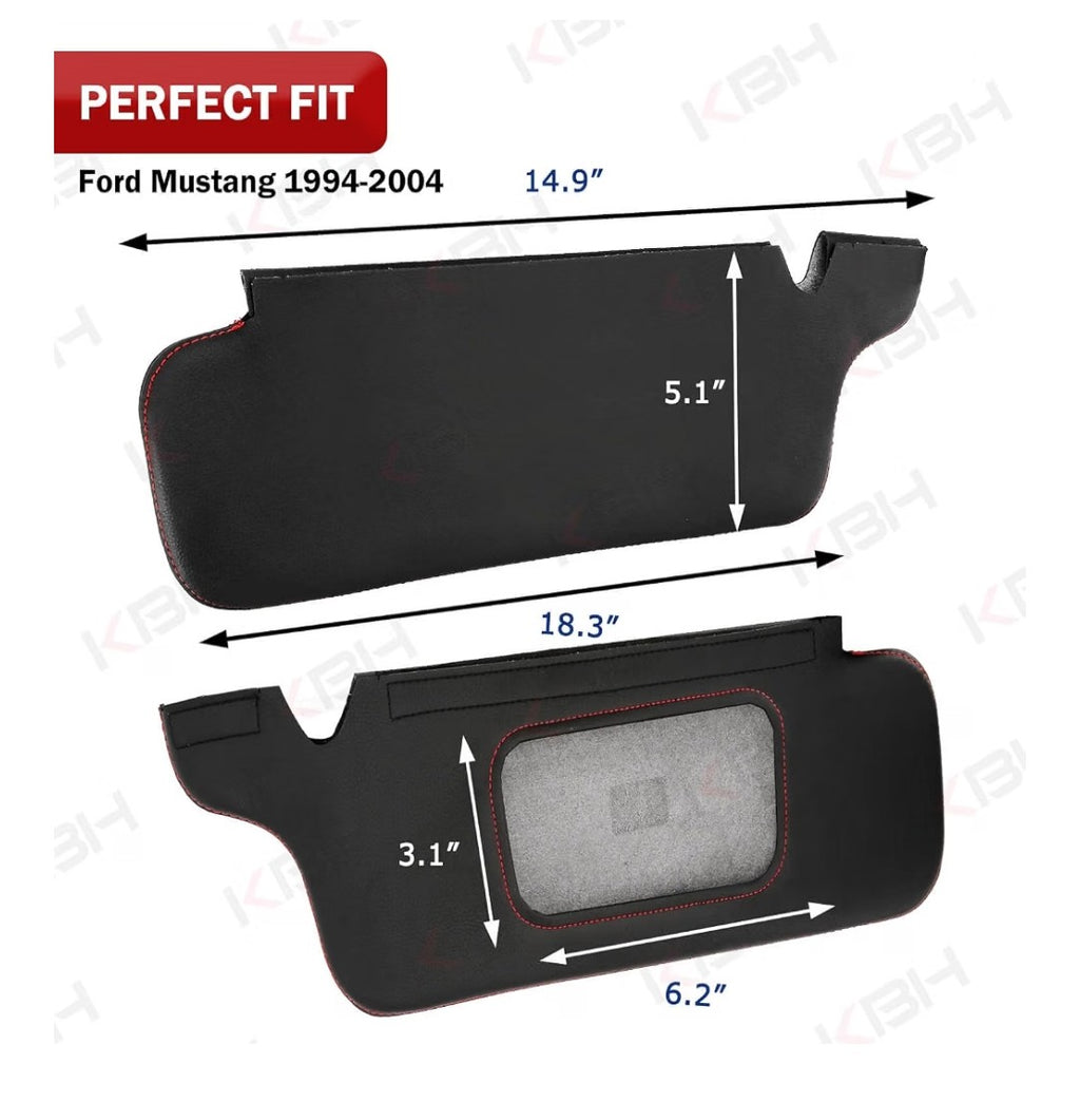 KBH Sun Visor Protector 1994-2004 Ford Mustang