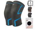 Knee Compression Sleeve, 2 Pack (3XL)