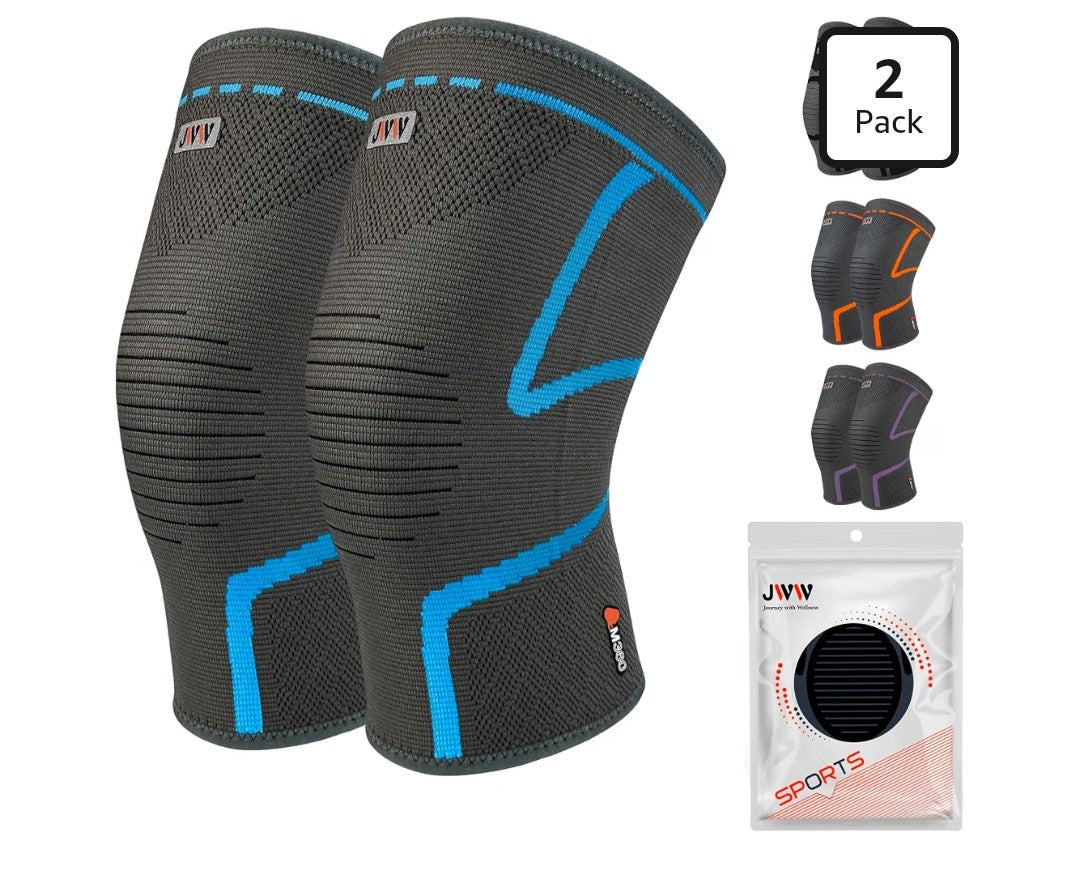 Knee Compression Sleeve, 2 Pack (3XL)