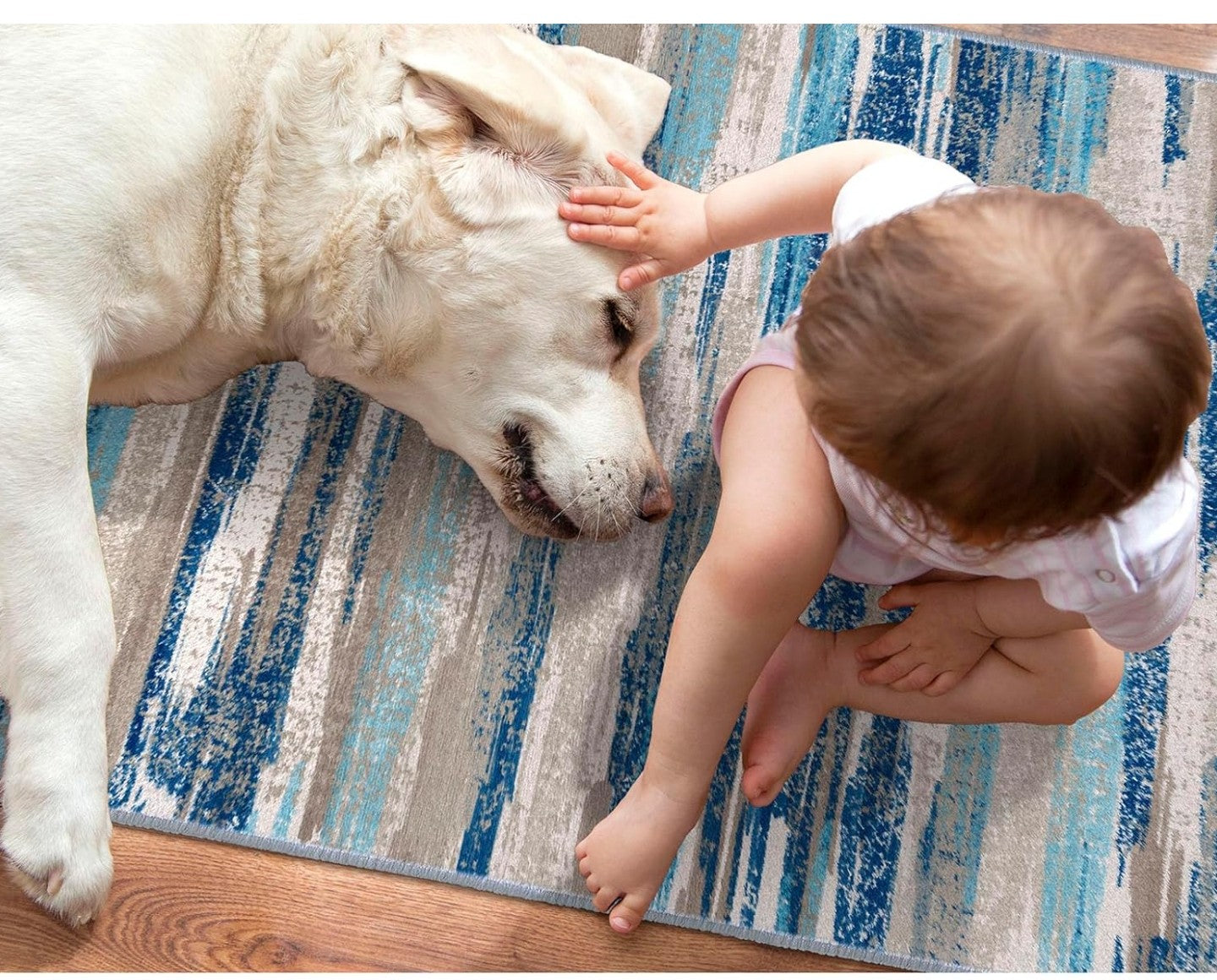 Abstract Washable 2x7 Runner Rug Non Slip Runners .
