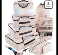 8 Set Packing Cubes for Luggage,Suitcase Organizer