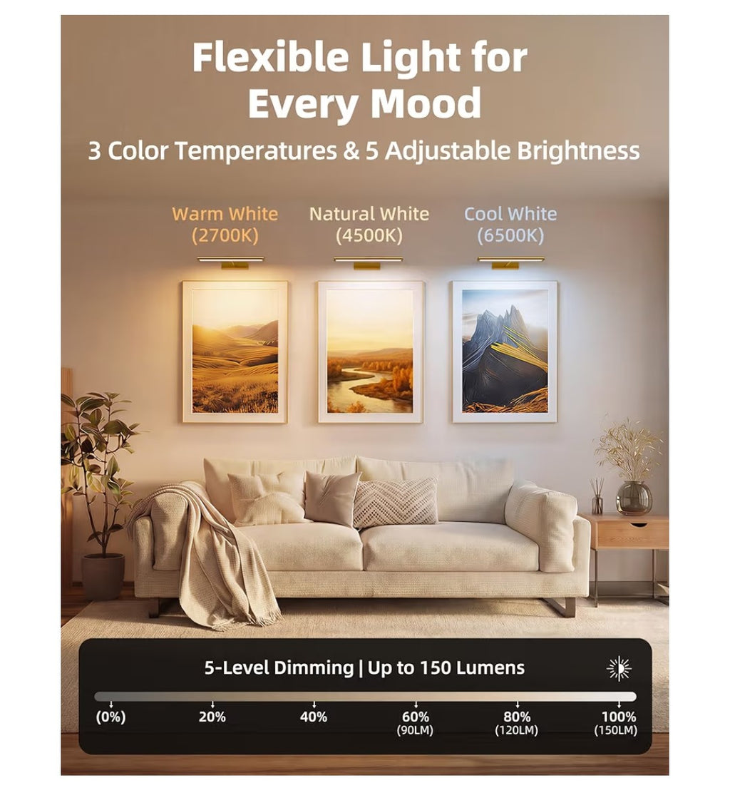 Picture Light for Wall (Gold)