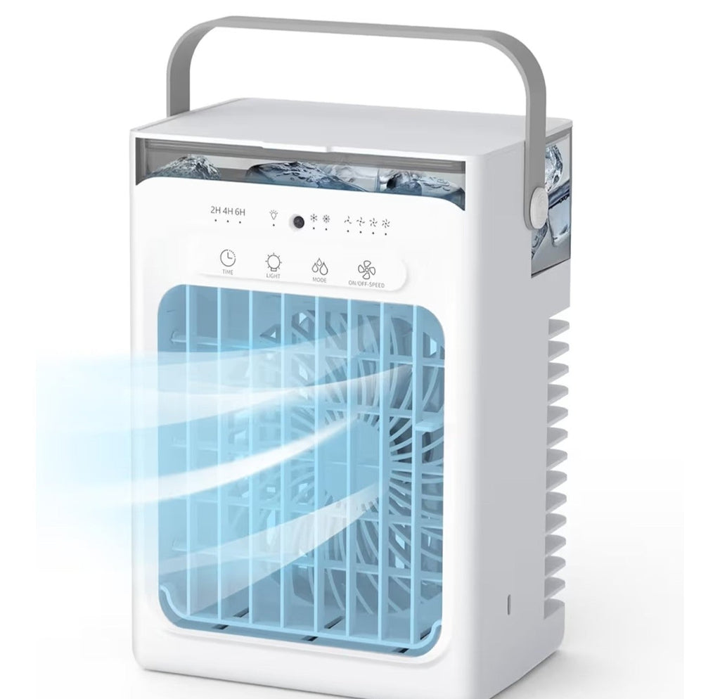 Portable Air Conditioners, 4-Speed Mini Air Conditioner, 3-in-1 Personal Cooling Fan,