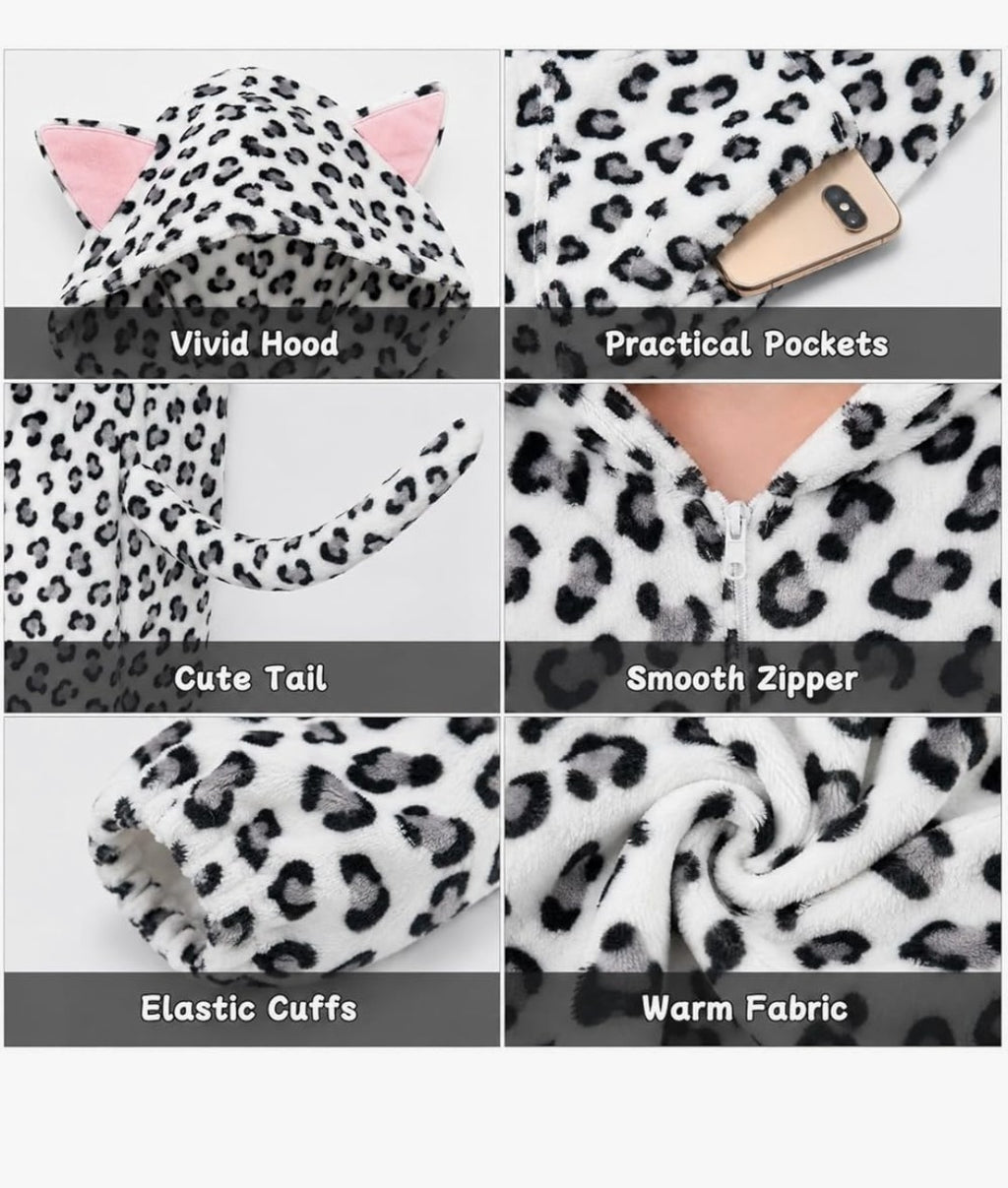 Snow Leopard Costume for Kids (Size 130)