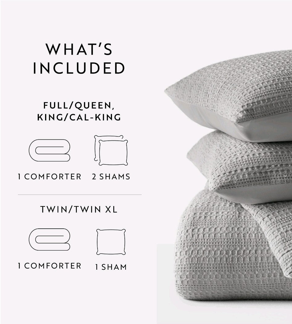 iEnjoy Home Full/Queen Comforter Set (Gray)