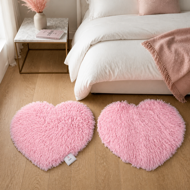 Heart Shaped Rug (2 pack)
