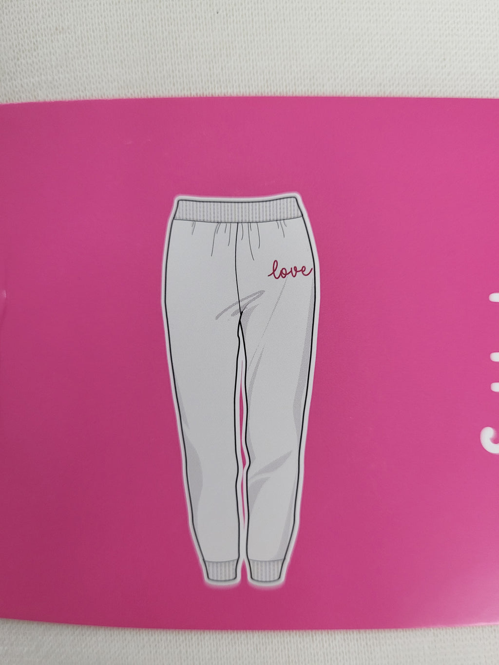 Laddies Joggers "Love" (Medium)