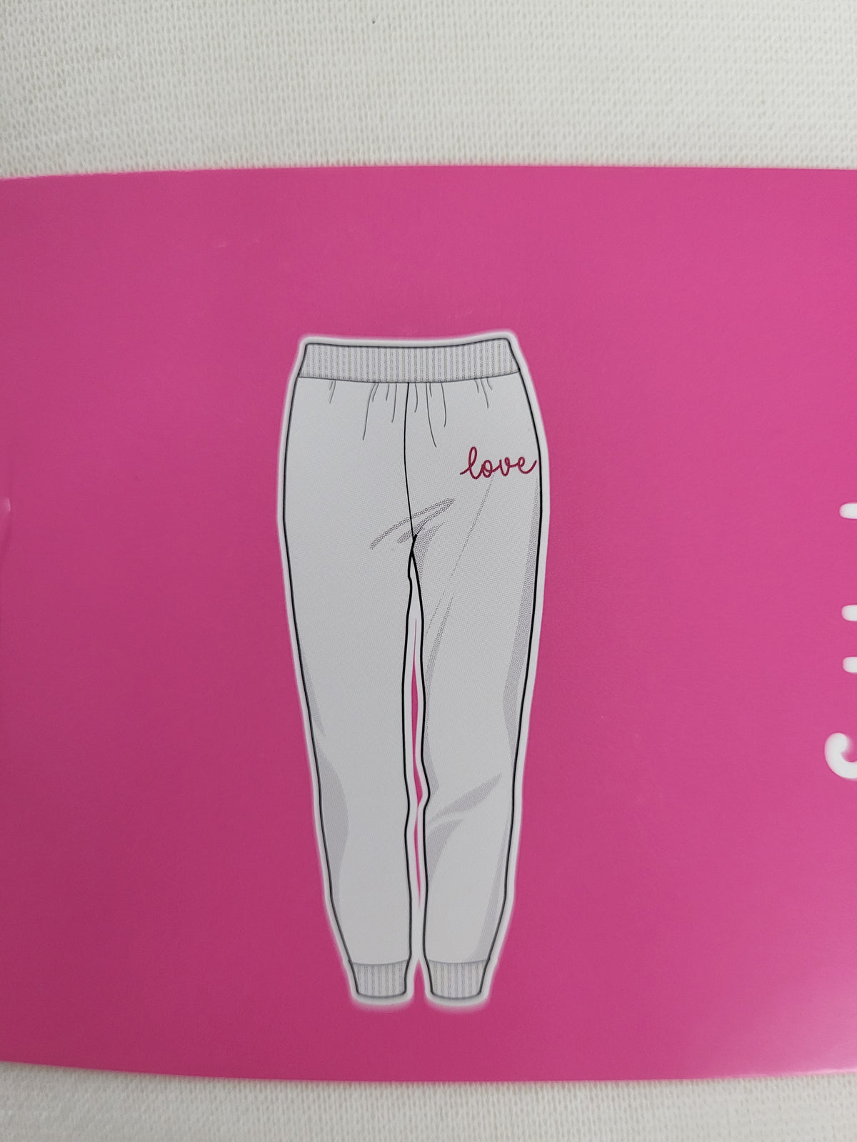 Laddies Joggers "Love" (Medium)
