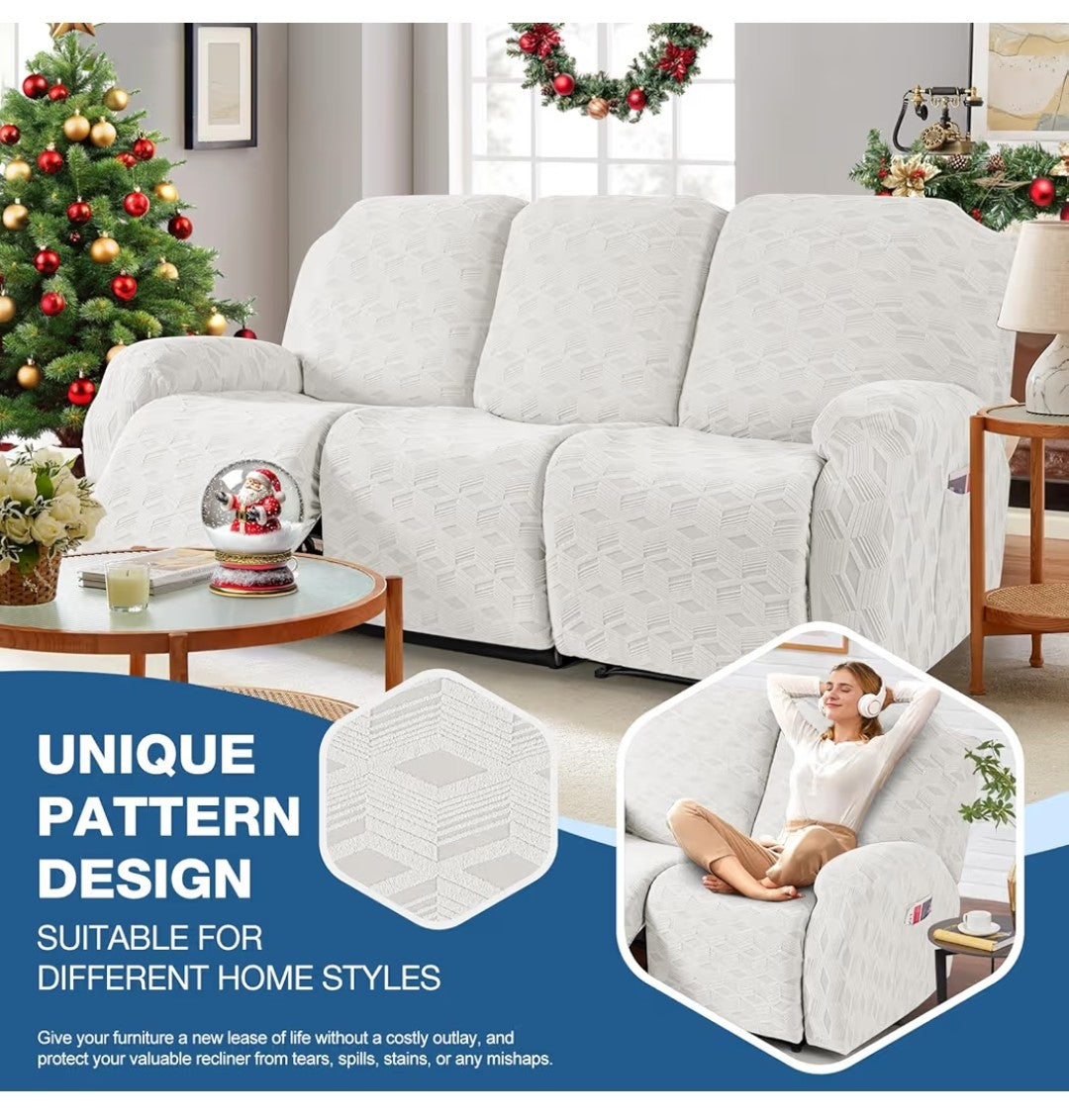 TAOCOCO 3 Seater Recliner Sofa Cover