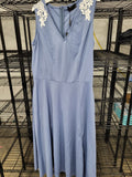 Sleeveless V Neck Dress (Large)