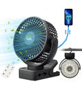 Portable Fan with Remote Control And LED Lights