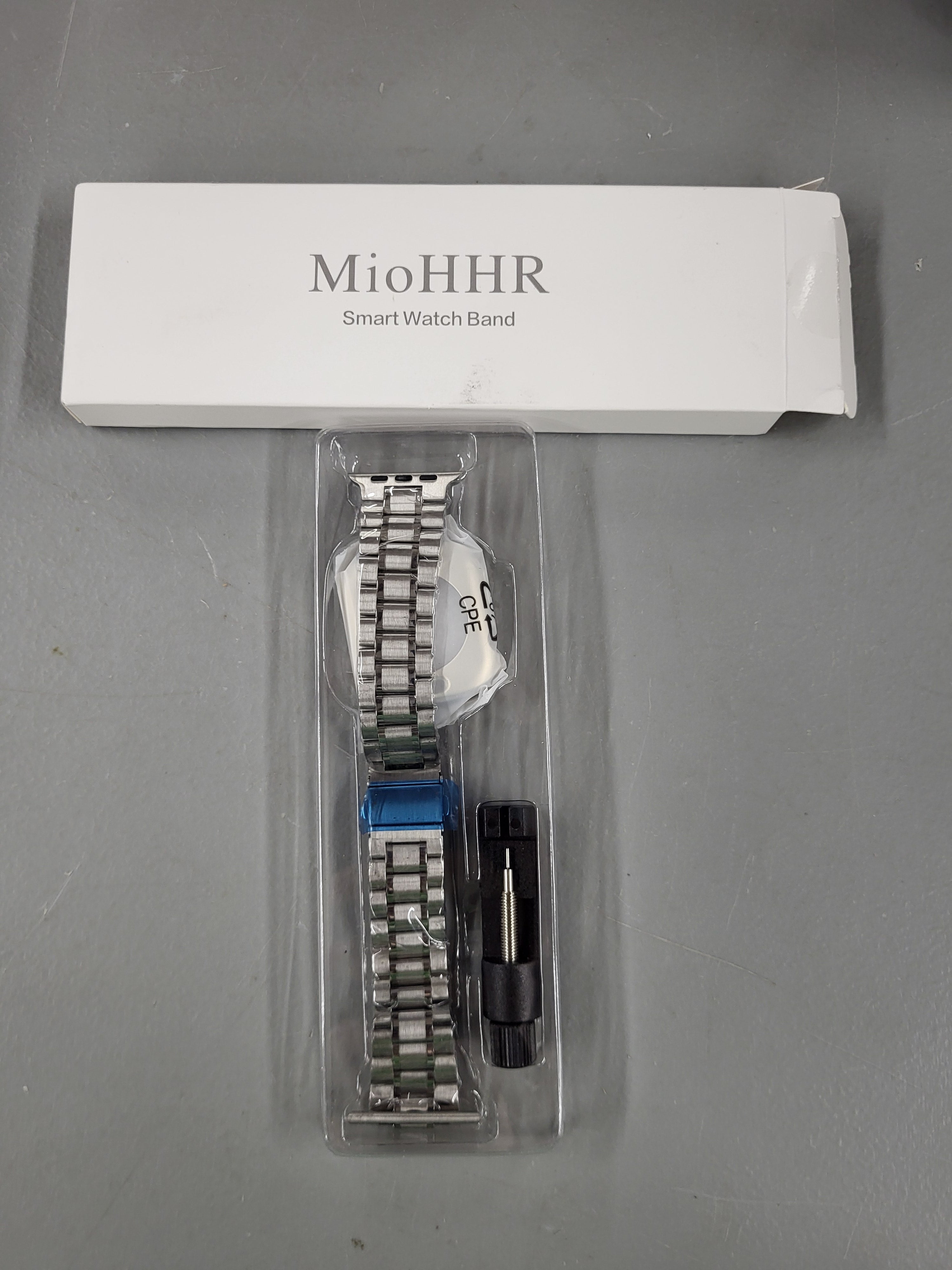 MioHHR Solid Stainless Steel Band Compatible with Apple Watch 46mm (Series 11 10), Metal Strap with Soft TPU Case for iWatch Series 11/10 46mm Women and Men, Silver