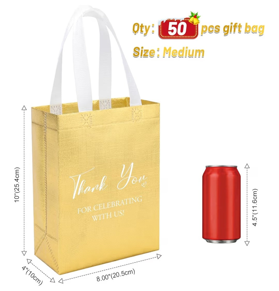 Gift Bags "Thank You for Celebrating with Us" 50pc
