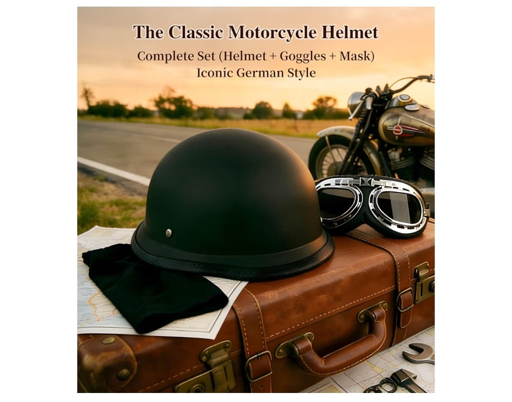 Ziyogift German Style Motorcycle Helmet (Medium)