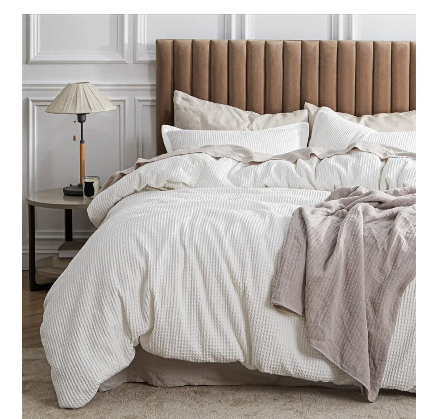 Bedsure Cotton Duvet Cover King - 100% Cotton