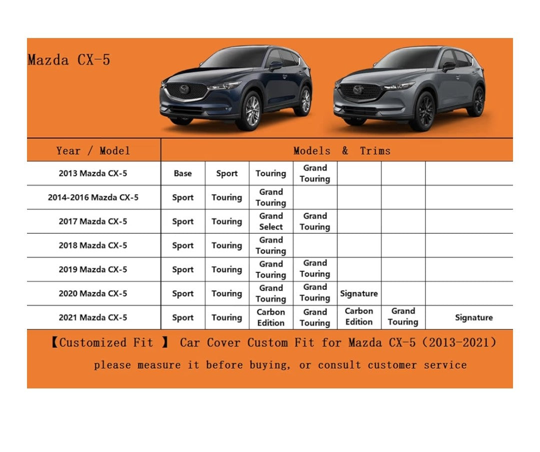 Kayme 7 Layet SUV Cover 2012-2025 Mozda CX-5