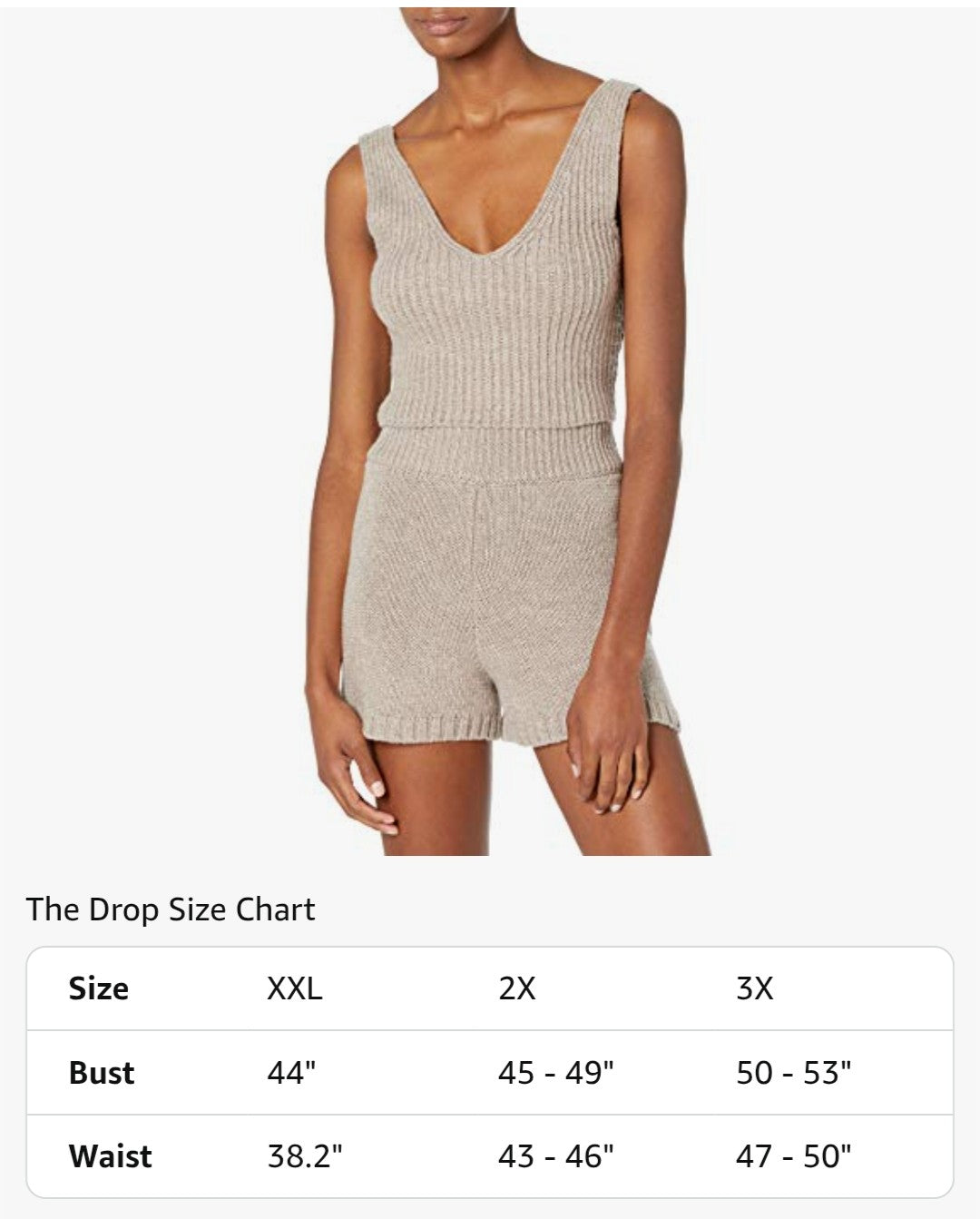 The Drop V-Neck Cropped Sweater Tank