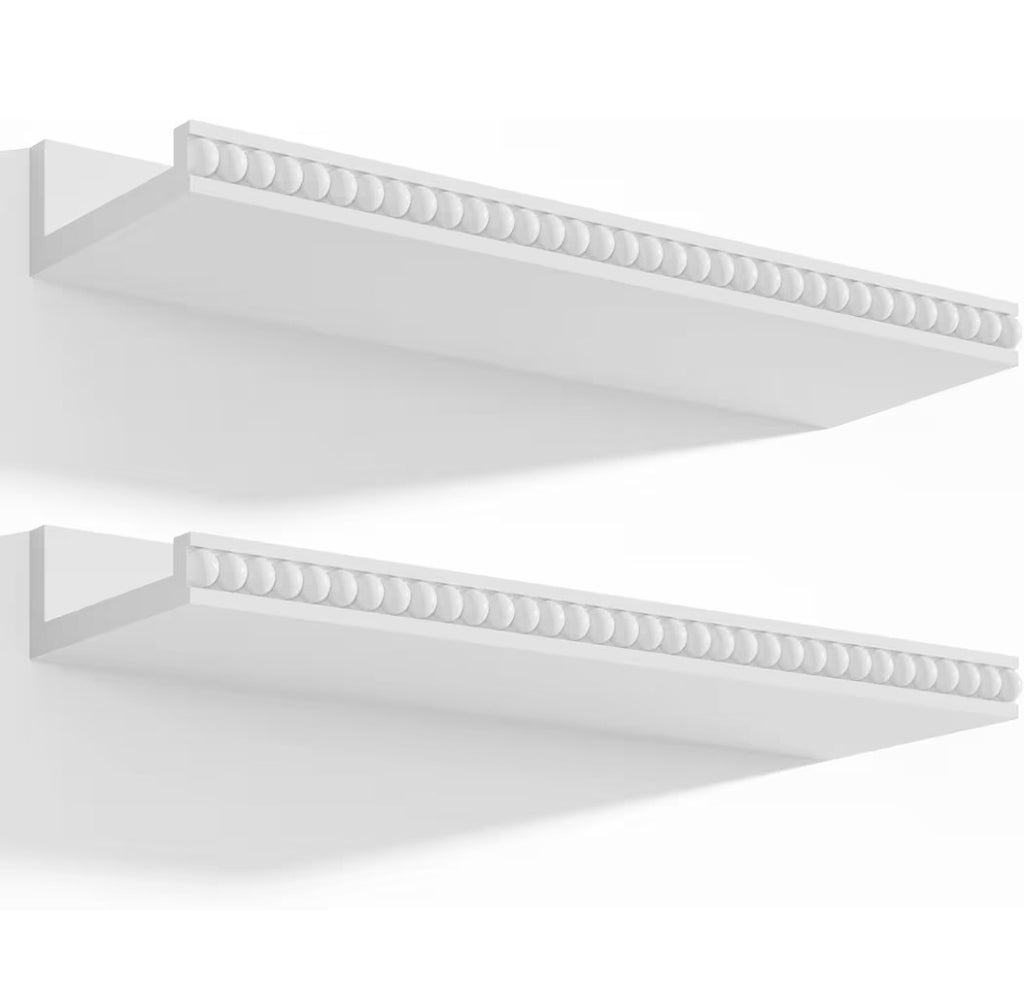 White Floating Shelves (2 pack)