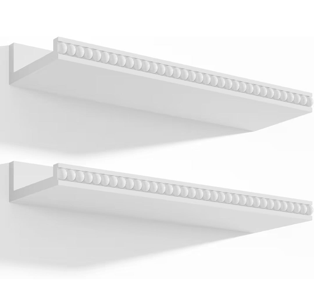 White Floating Shelves (2 pack)