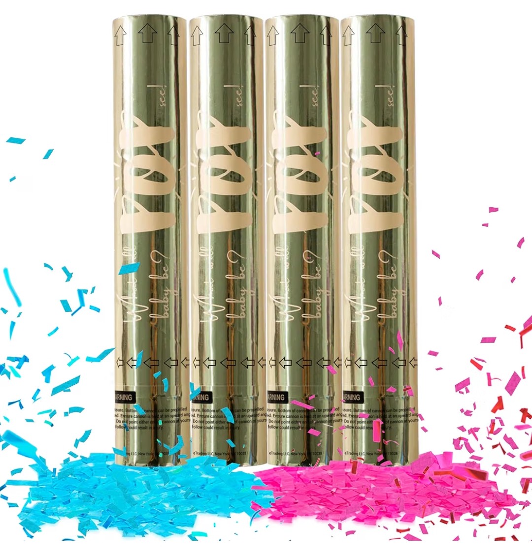 Gender Reveal Confetti & Powder Cannon (All Pink)