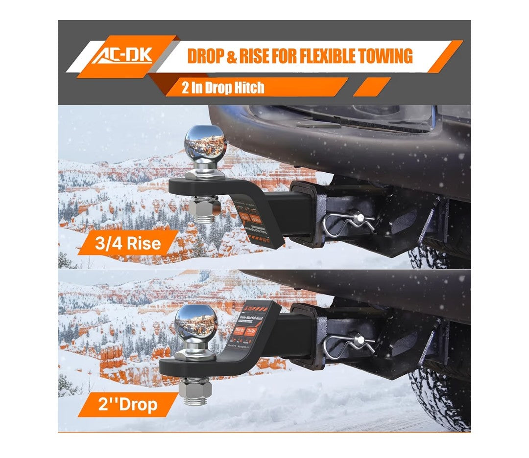 AC-DK Trailer Hitch with 2in Ball