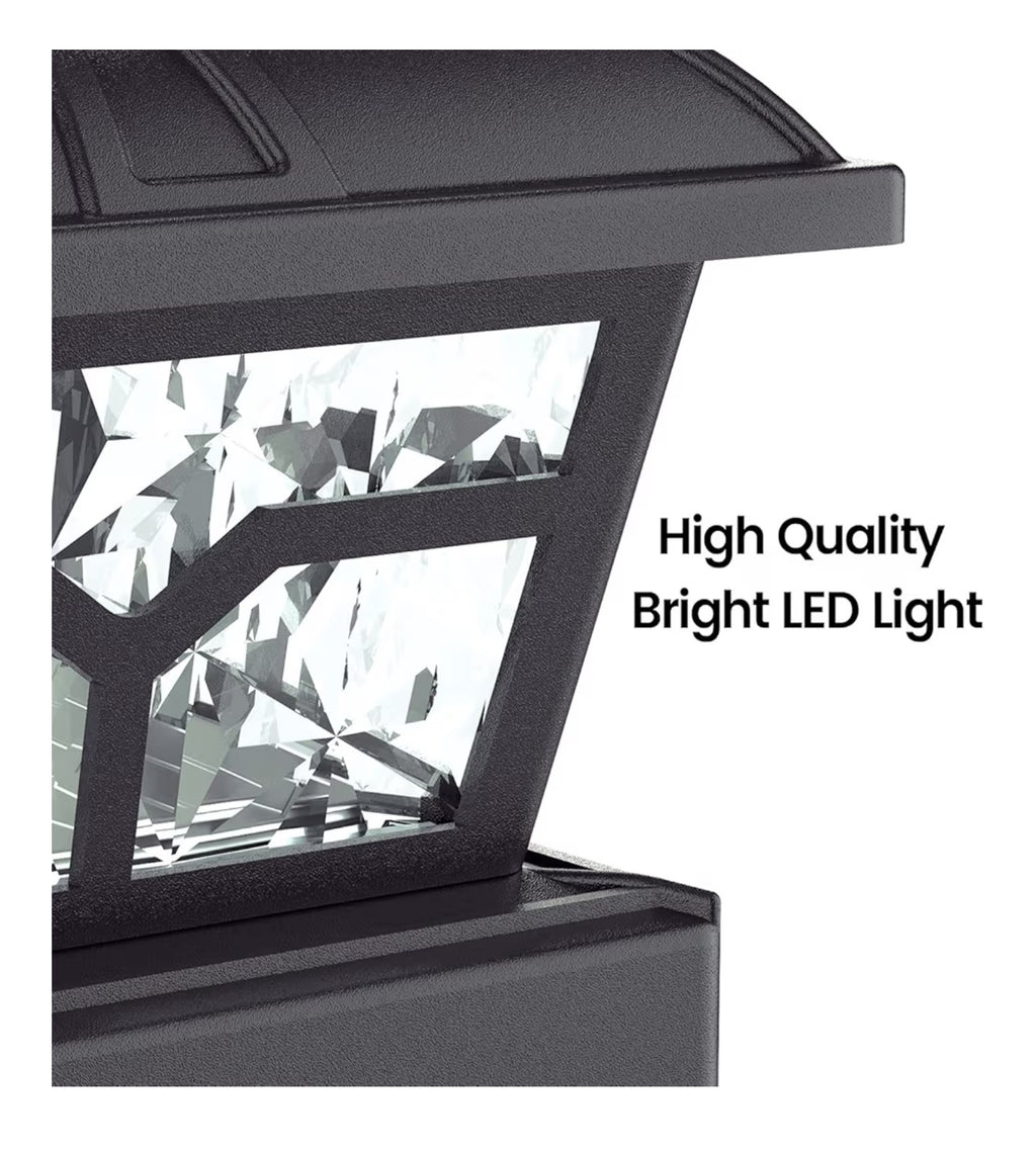 SIEDiNLAR Solar Post Cap Lights Outdoor 2 Color Modes