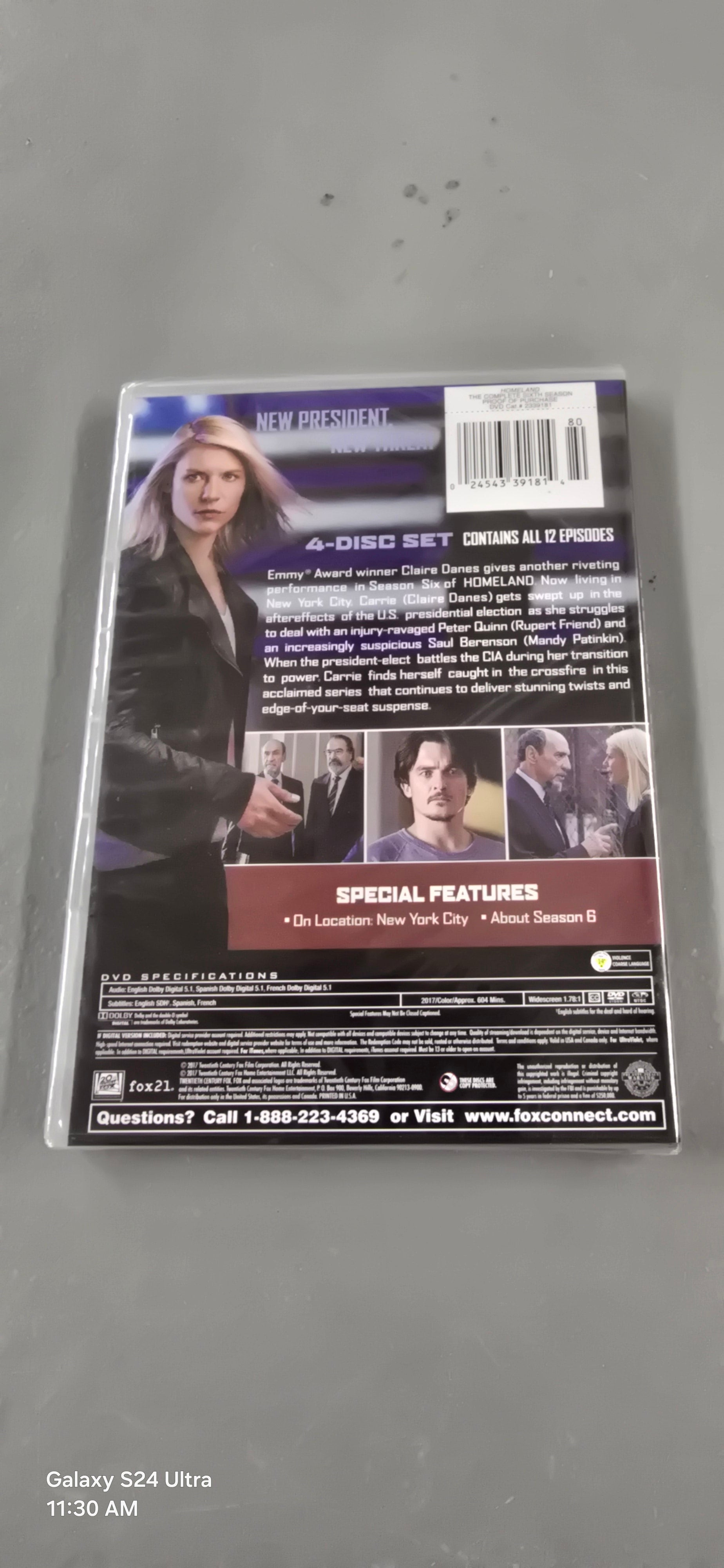 Homeland: The Complete Sixth Season (Season 6) DVD Collection