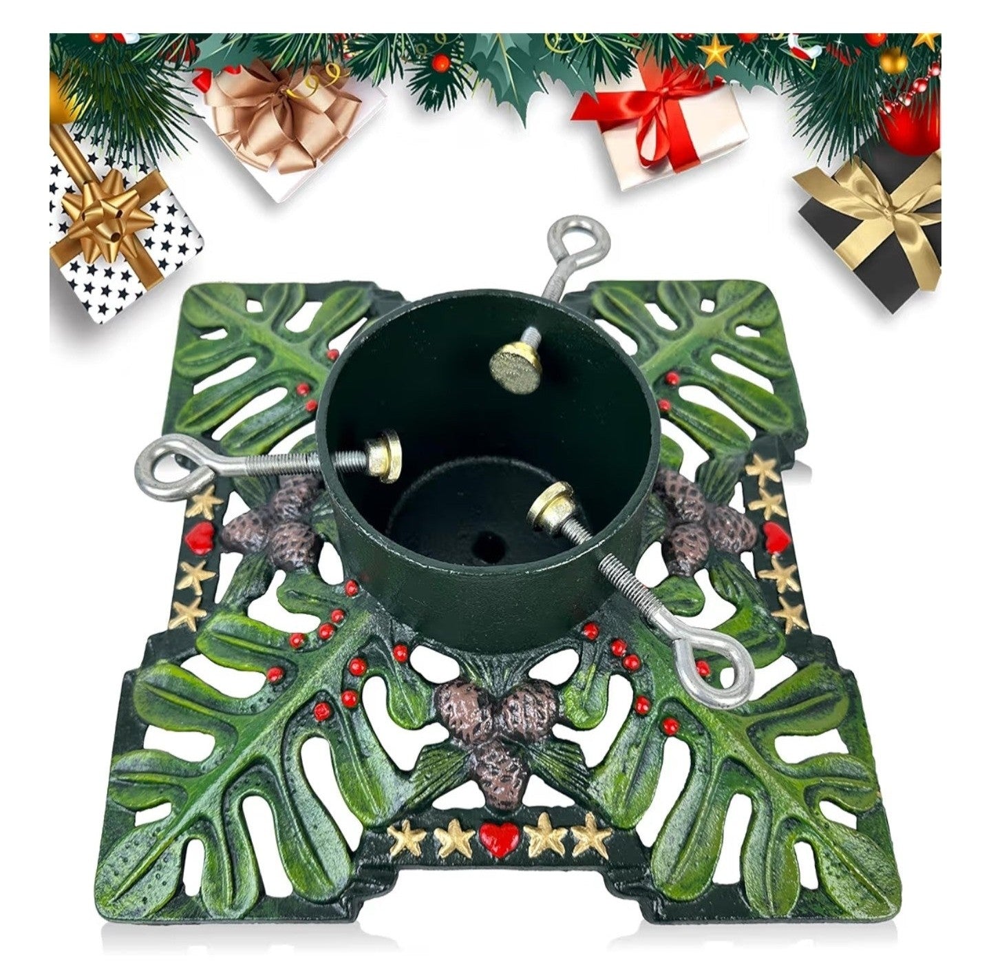 Christmas Tree Stand, Cast Iron Christmas Tree Stand