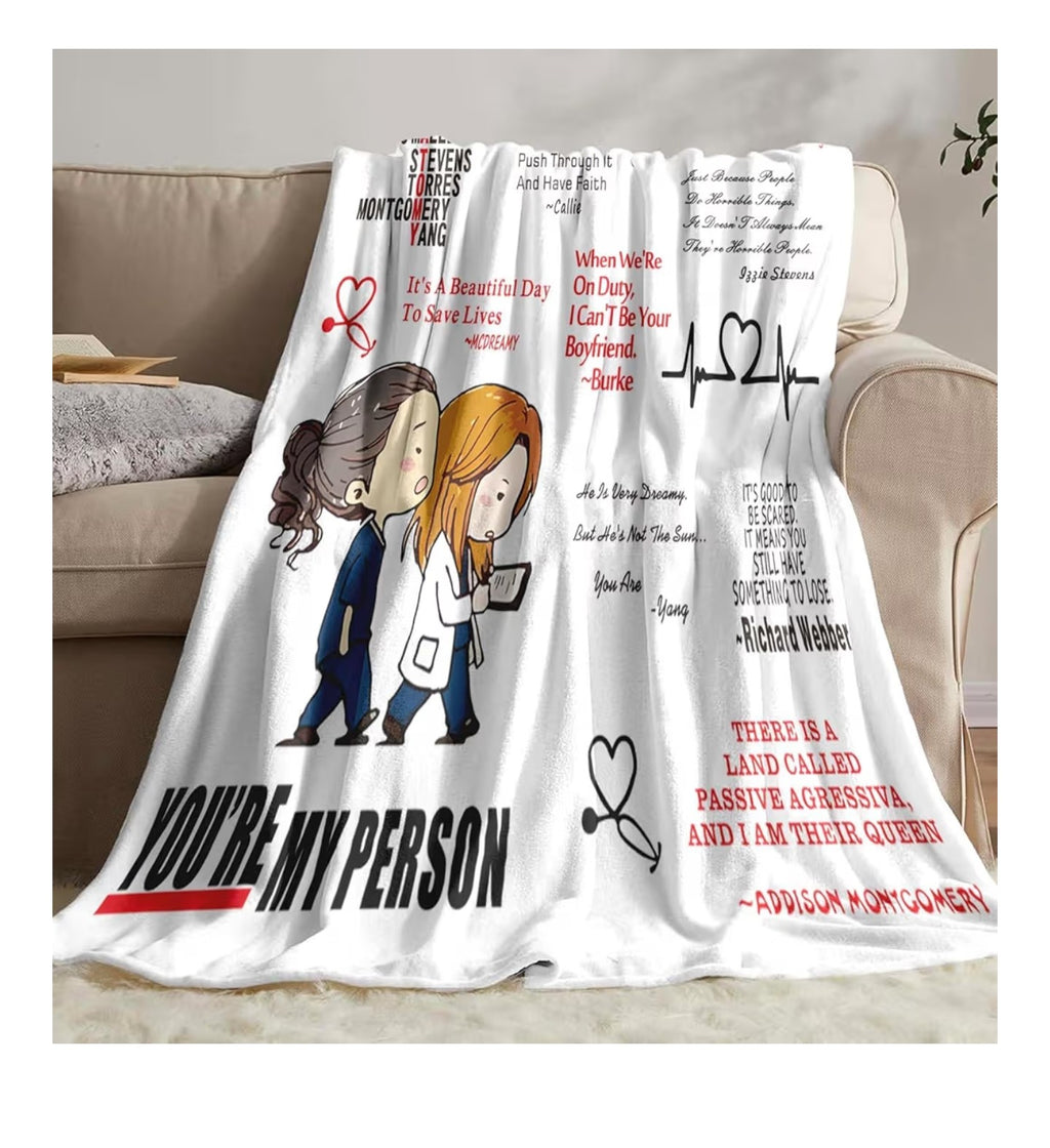 Flannel Throw Blanket Cozy Soft Lightweight Fuzzy Throw Blanket for Portable Throw Blankets for Couch Romantic Gifts, Christmas, Valentines Day, Birthday Gifts for Boyfriend or Girlfriend-40x50 Inch
