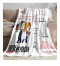 Flannel Throw Blanket Cozy Soft Lightweight Fuzzy Throw Blanket for Portable Throw Blankets for Couch Romantic Gifts, Christmas, Valentines Day, Birthday Gifts for Boyfriend or Girlfriend-40x50 Inch