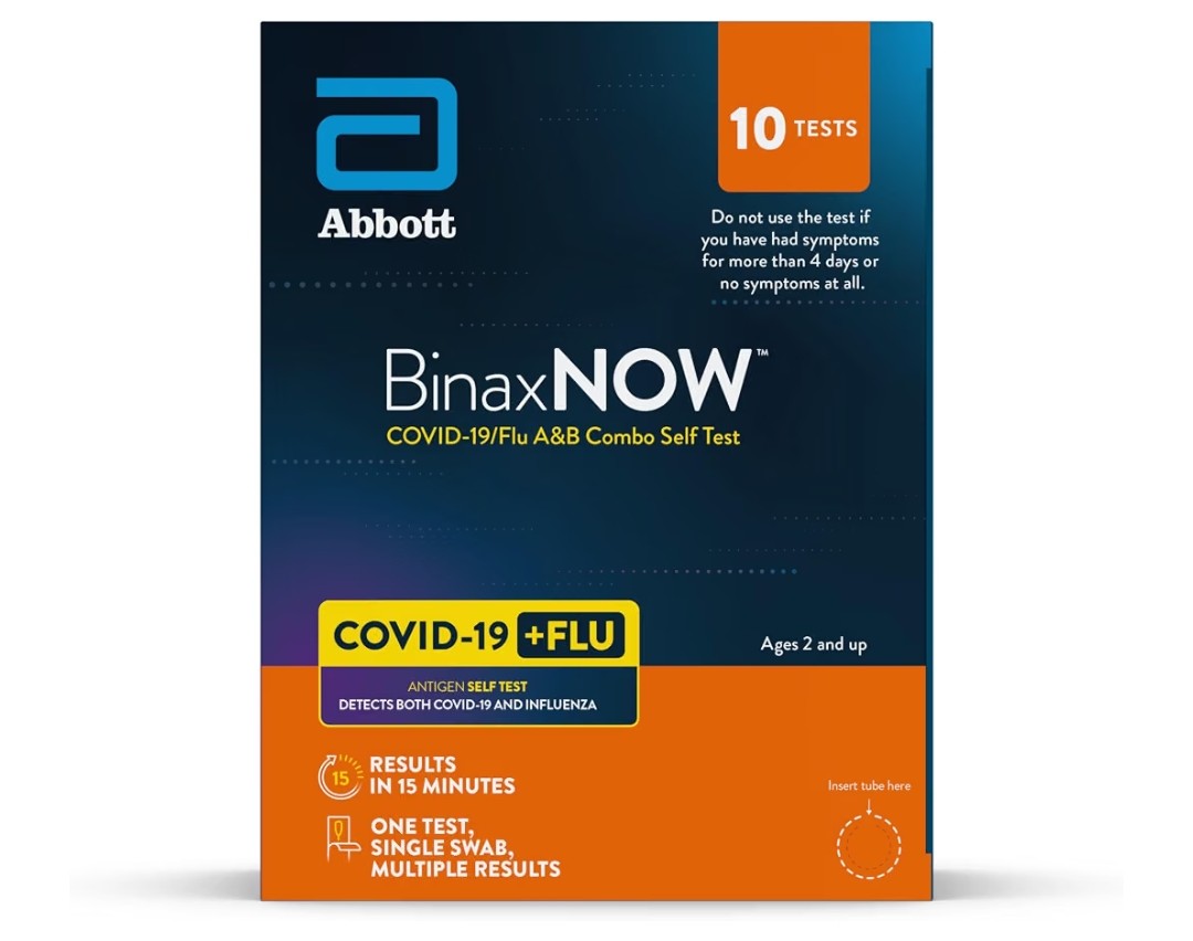 BinaxNOW COVID-19/Flu A&B Self Test (10 Tests)