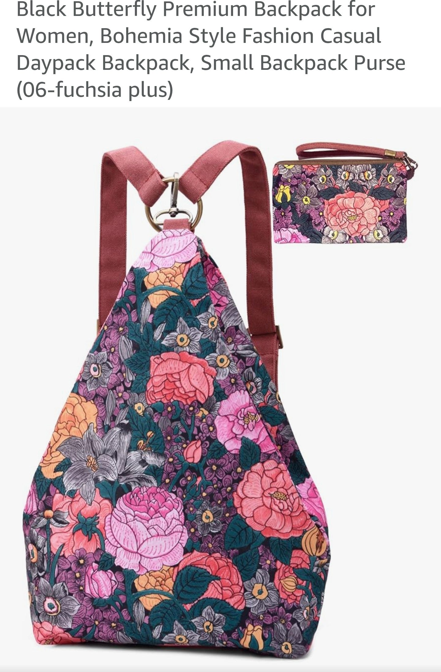 Black Butterfly Premium Backpack
