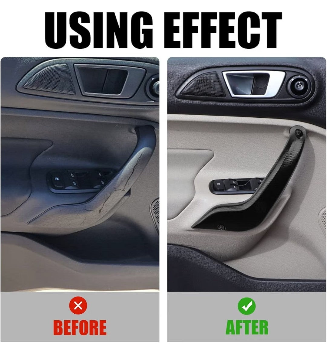 Jerbor Interior Door Pull for 2011-2020 Ford Fiesta