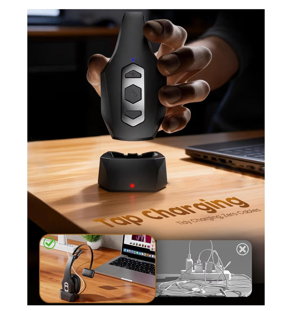 DH16 Bluetooth Headset with Charging Base