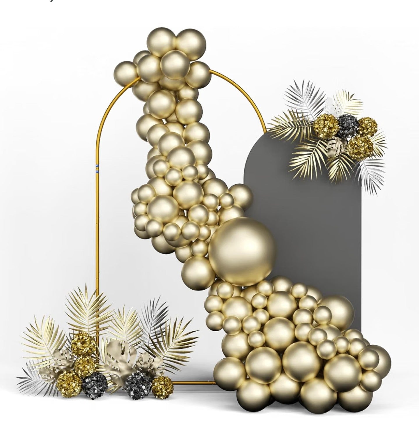 1 Sets Portable Metal Wedding Balloon Arch Stand(6FT)
