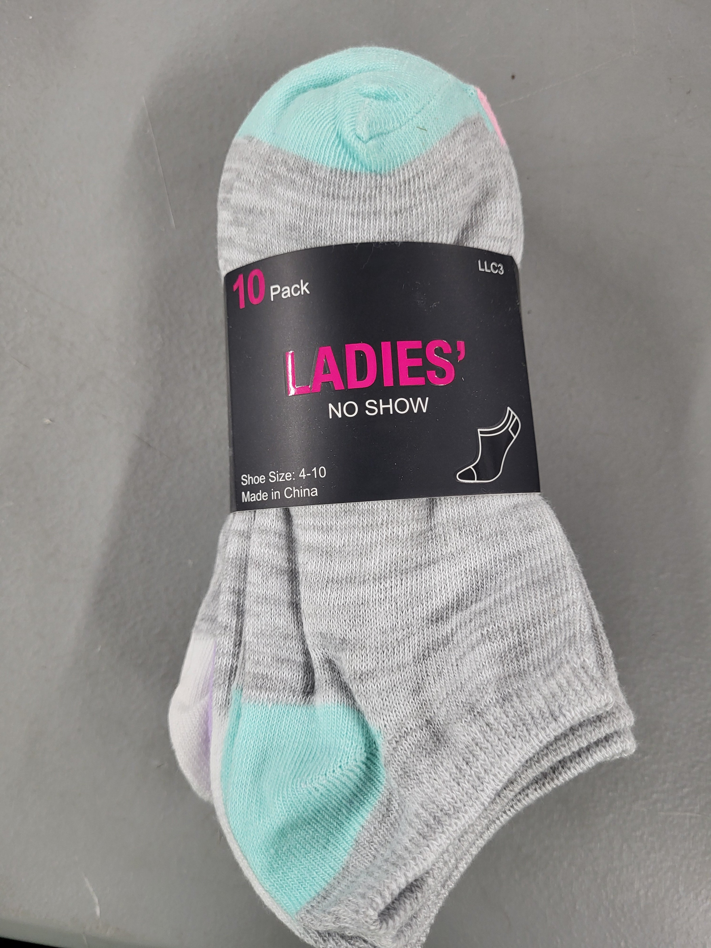 Women's No Show Socks 10 pack (Shoe Size 4-10)