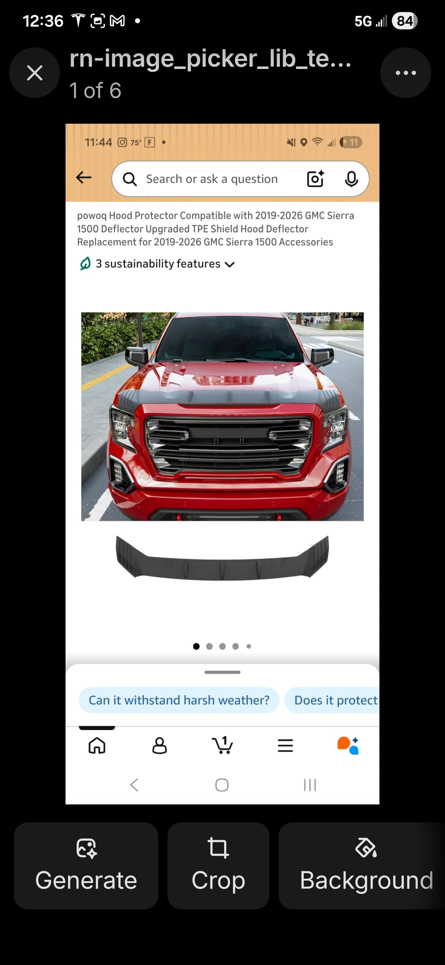Powoq Hood Protector (2019-2026 GMC Sierra 1500)
