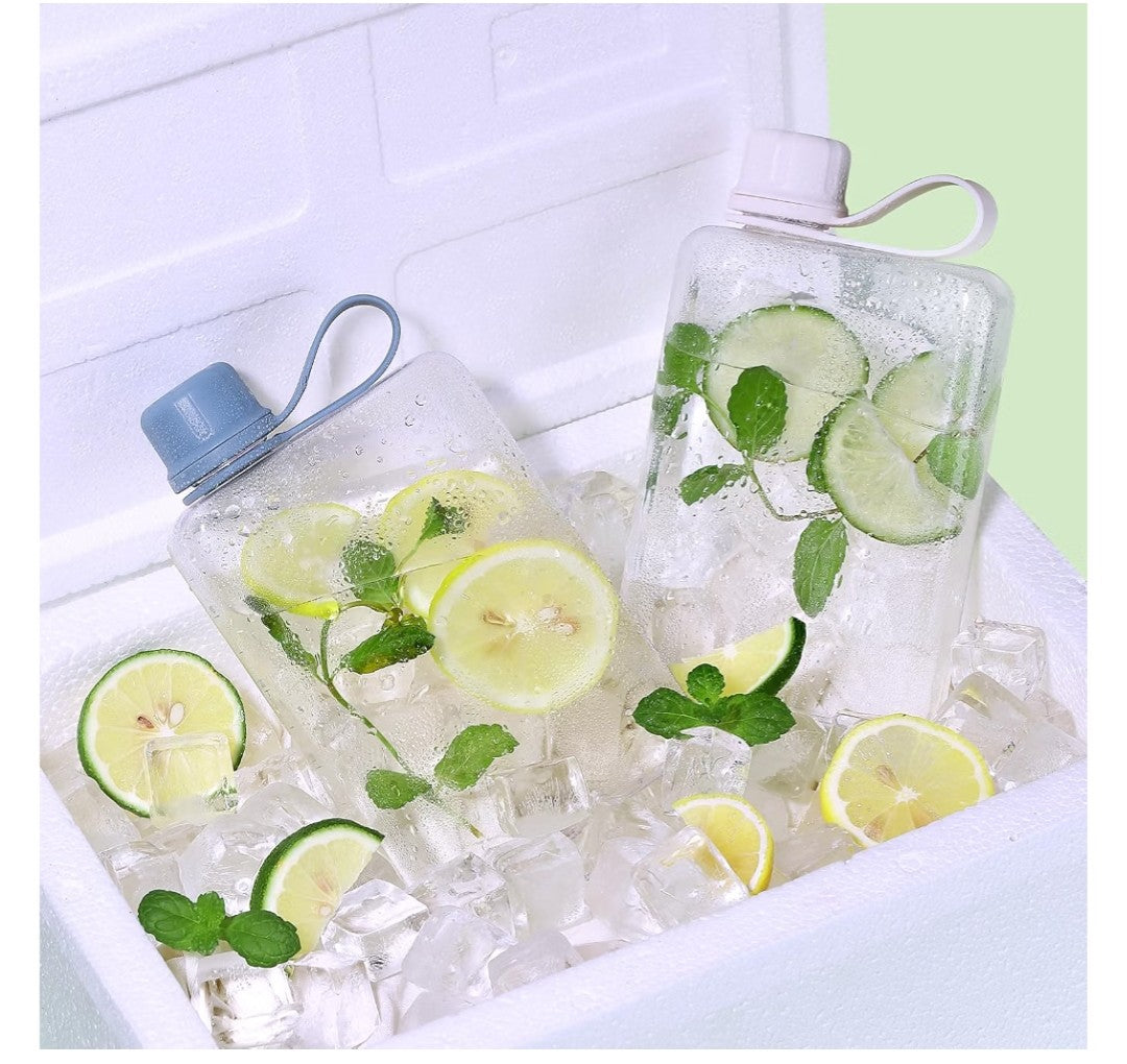 Transparent Square Water Bottle (500mL)