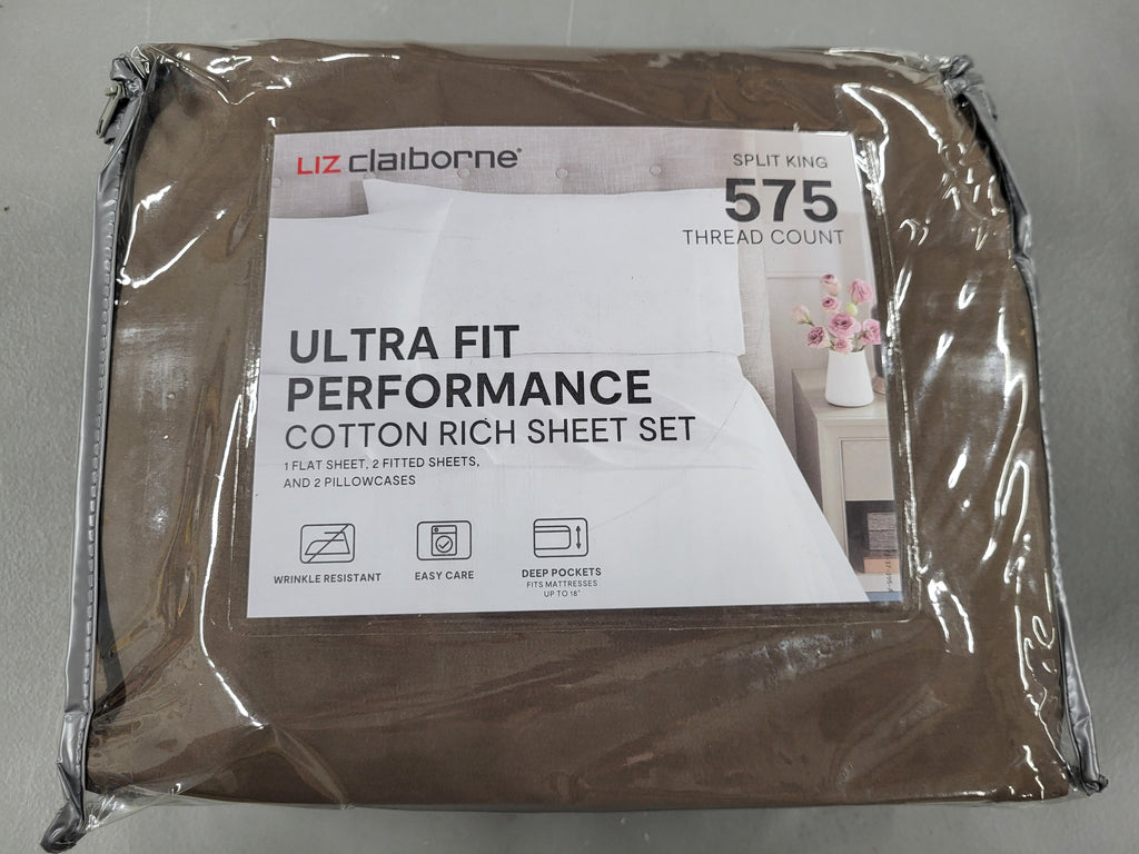 Liz Claiborne Ulta Fit Performance 4 piece Sheet Set (Split King)