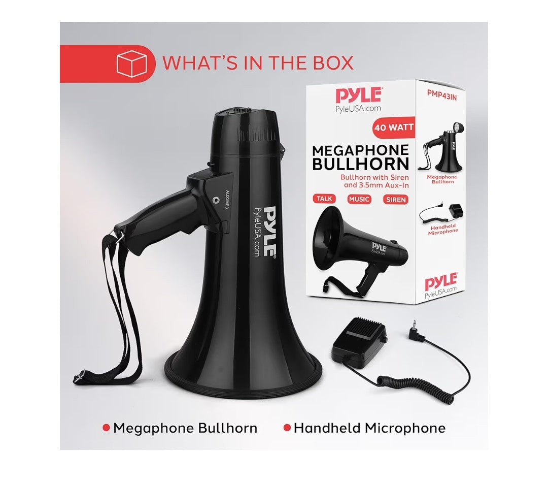 Pyle Megaphone Speaker 40W