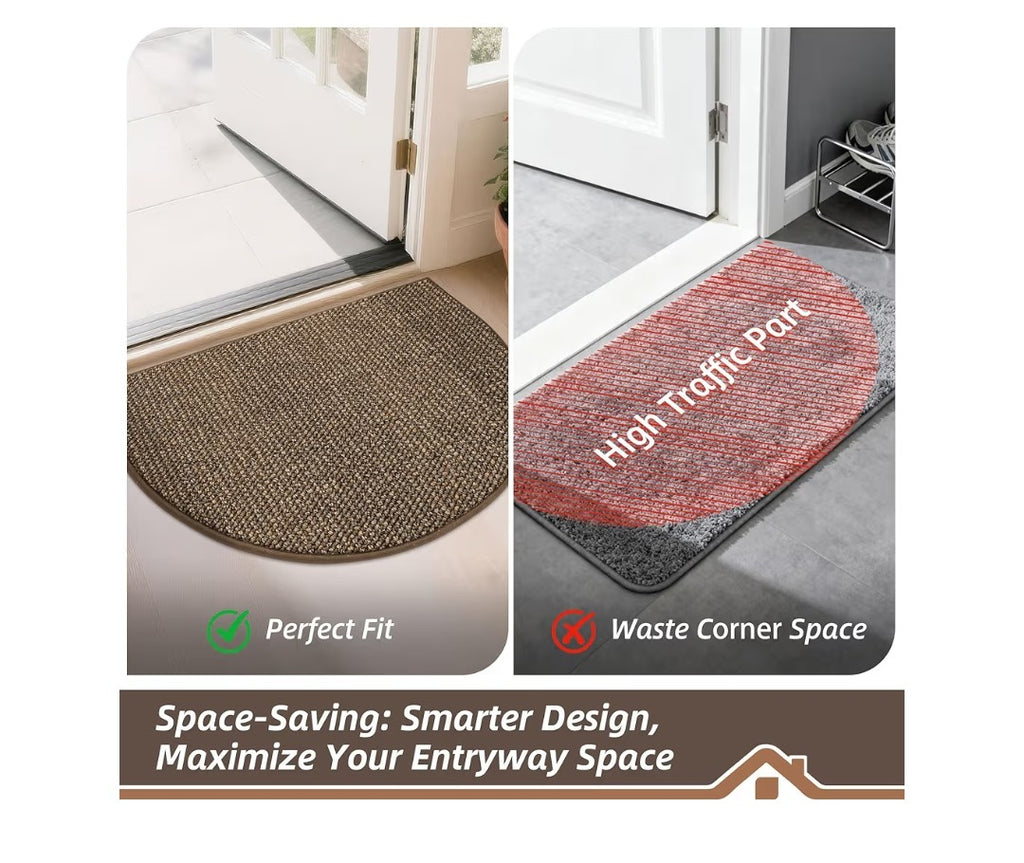 Dirt Trapper Door Mat Half Circle 32in x 48in