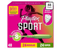 Playtex Sport Tampons, Regular/Super (48 pack)