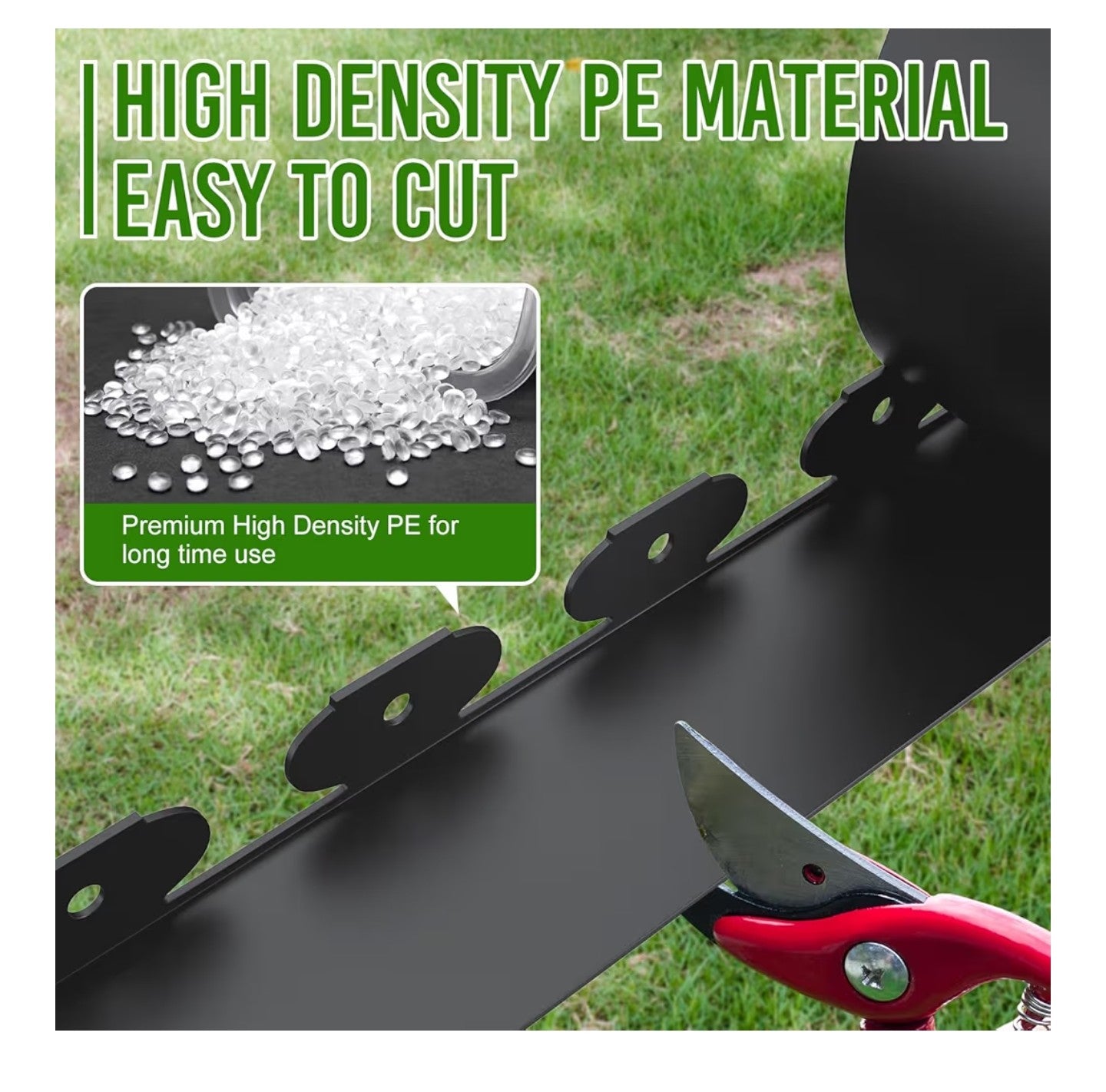Landscape Edging 4 Inch Tall 20FT with 30Pcs